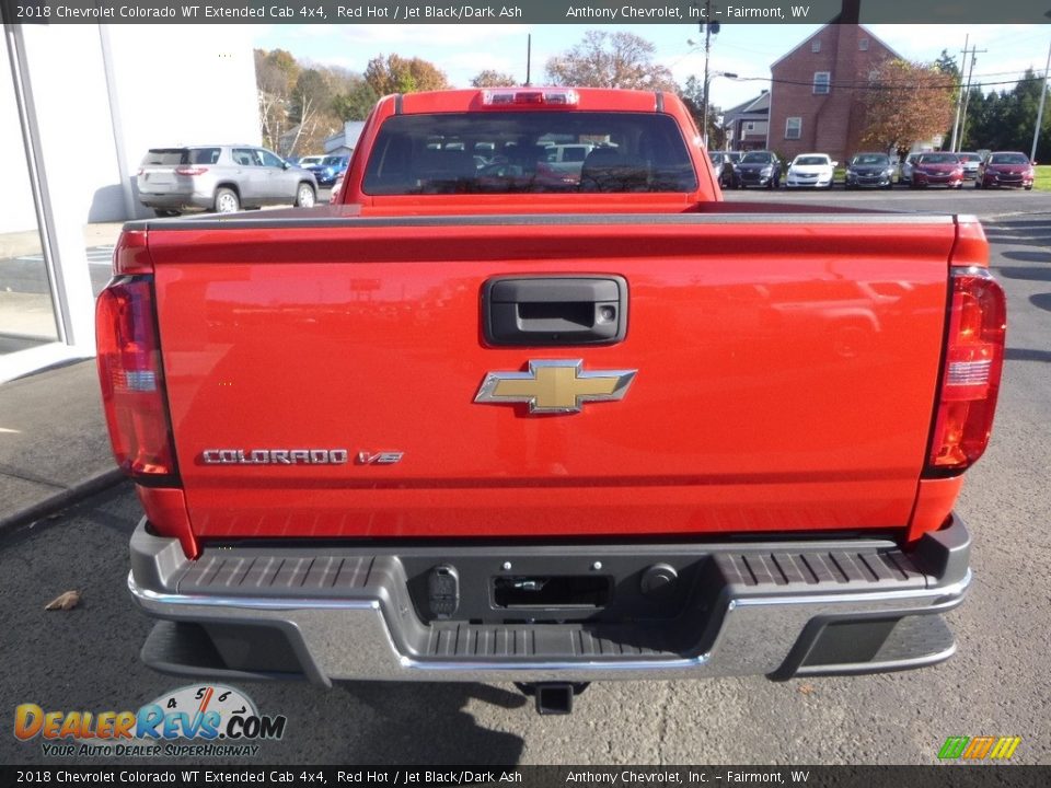 2018 Chevrolet Colorado WT Extended Cab 4x4 Red Hot / Jet Black/Dark Ash Photo #5