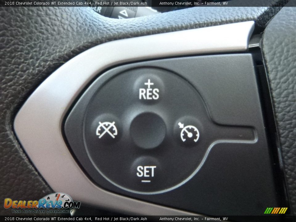 2018 Chevrolet Colorado WT Extended Cab 4x4 Red Hot / Jet Black/Dark Ash Photo #19