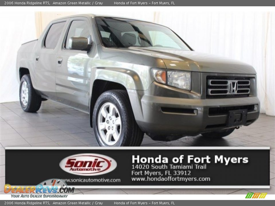 2006 Honda Ridgeline RTS Amazon Green Metallic / Gray Photo #1