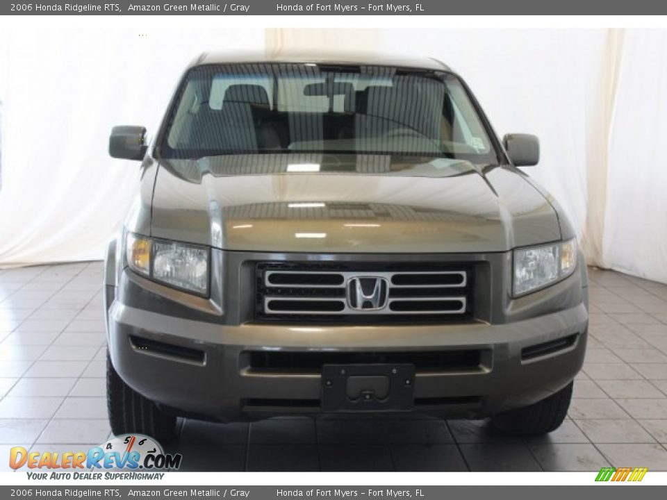2006 Honda Ridgeline RTS Amazon Green Metallic / Gray Photo #4