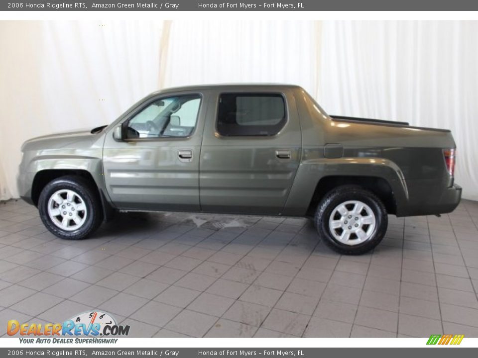 2006 Honda Ridgeline RTS Amazon Green Metallic / Gray Photo #5