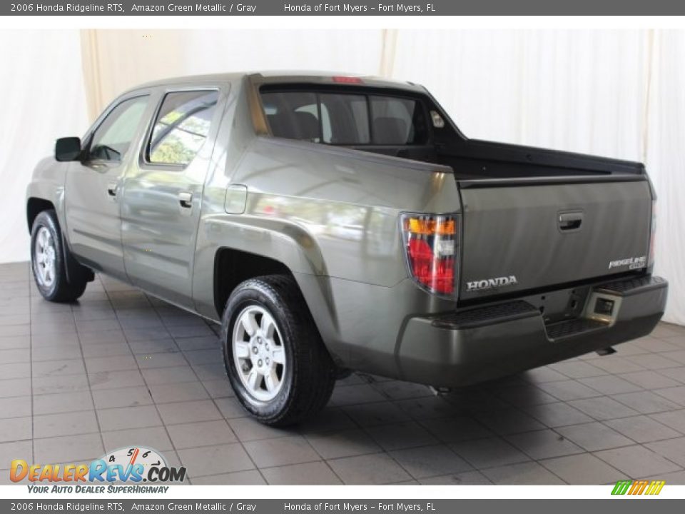 2006 Honda Ridgeline RTS Amazon Green Metallic / Gray Photo #6