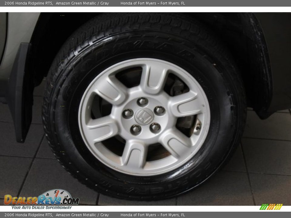 2006 Honda Ridgeline RTS Amazon Green Metallic / Gray Photo #8