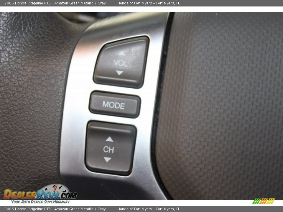 2006 Honda Ridgeline RTS Amazon Green Metallic / Gray Photo #14