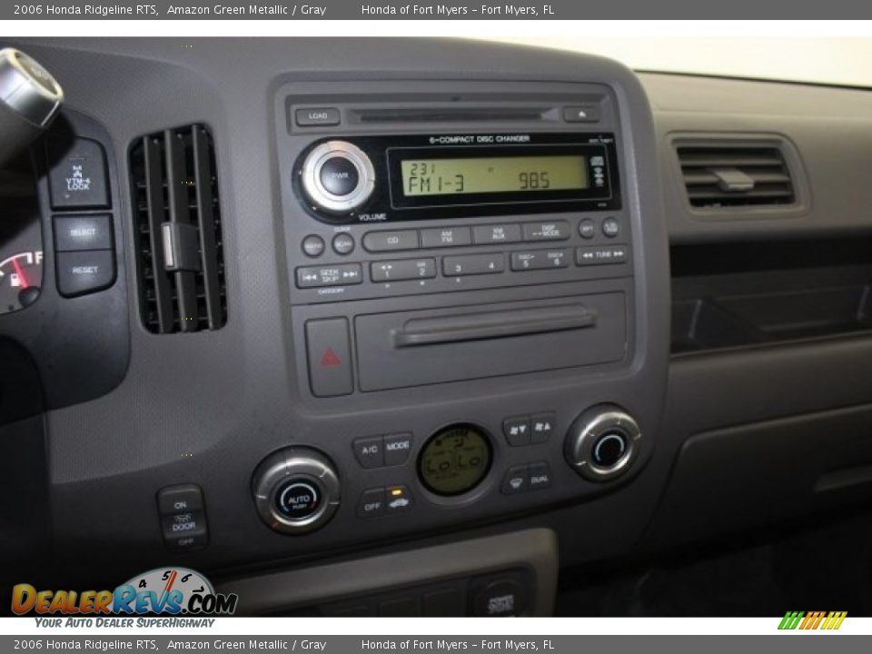 2006 Honda Ridgeline RTS Amazon Green Metallic / Gray Photo #16