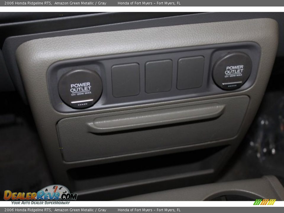 2006 Honda Ridgeline RTS Amazon Green Metallic / Gray Photo #19