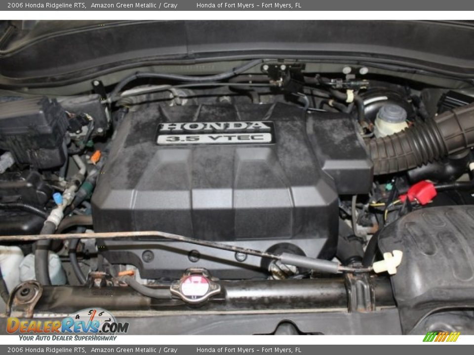 2006 Honda Ridgeline RTS Amazon Green Metallic / Gray Photo #26