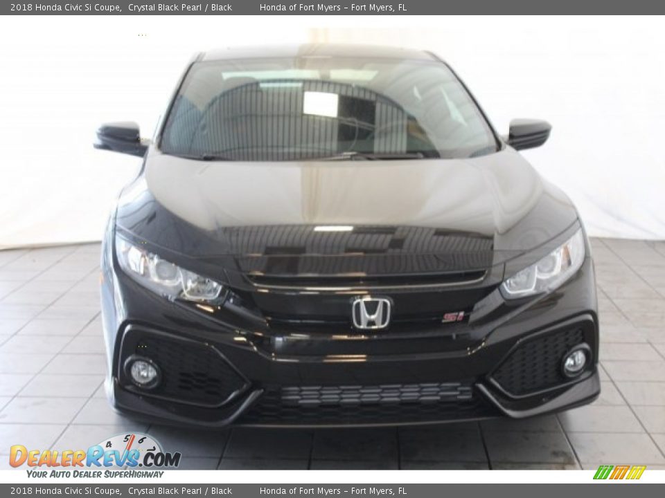 2018 Honda Civic Si Coupe Crystal Black Pearl / Black Photo #4