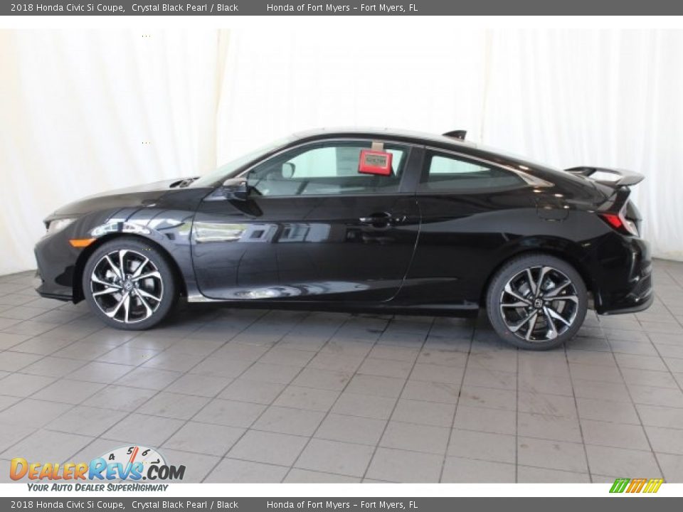 2018 Honda Civic Si Coupe Crystal Black Pearl / Black Photo #5