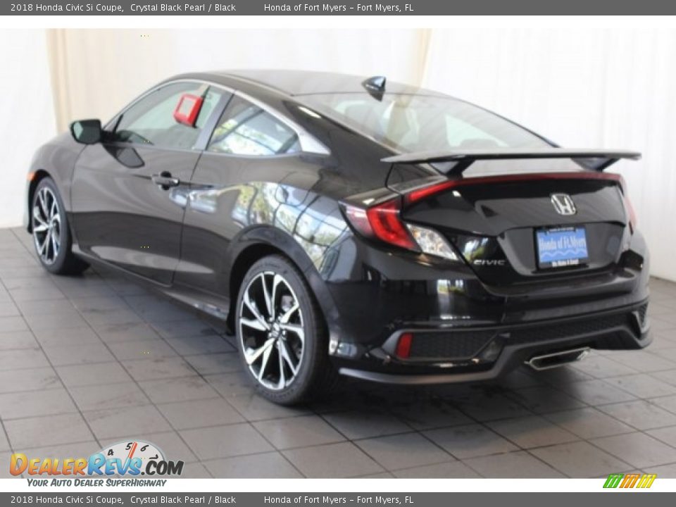 2018 Honda Civic Si Coupe Crystal Black Pearl / Black Photo #6