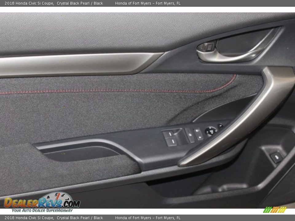2018 Honda Civic Si Coupe Crystal Black Pearl / Black Photo #9