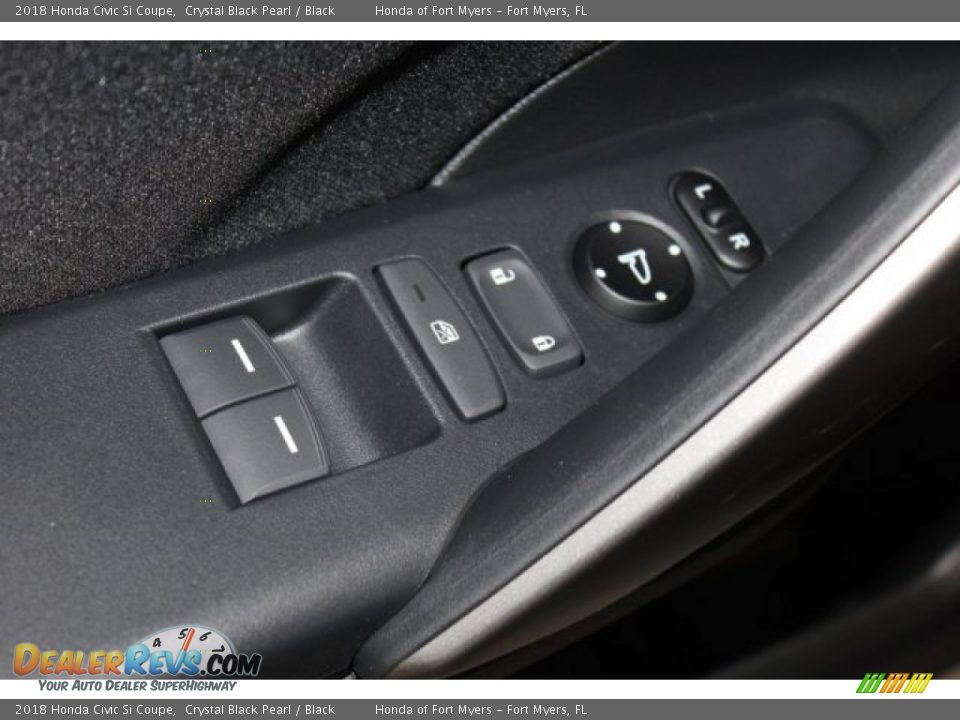 2018 Honda Civic Si Coupe Crystal Black Pearl / Black Photo #10
