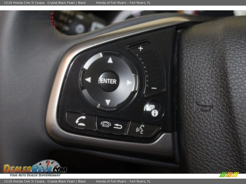 2018 Honda Civic Si Coupe Crystal Black Pearl / Black Photo #13