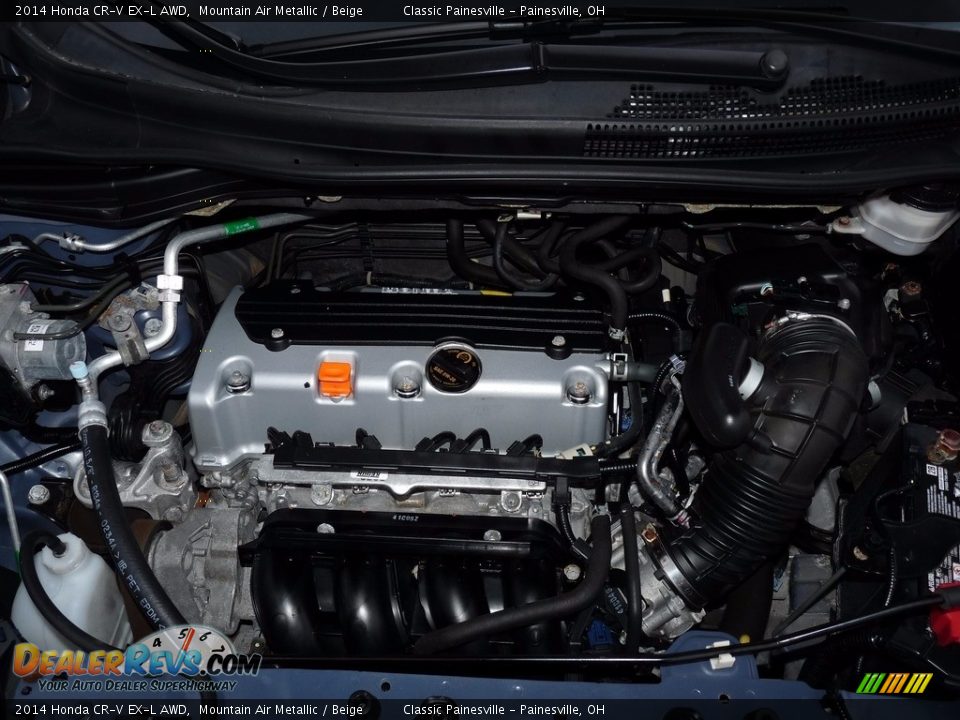 2014 Honda CR-V EX-L AWD Mountain Air Metallic / Beige Photo #5