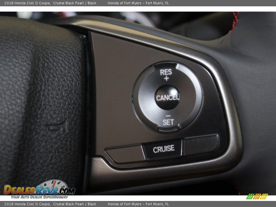 2018 Honda Civic Si Coupe Crystal Black Pearl / Black Photo #14