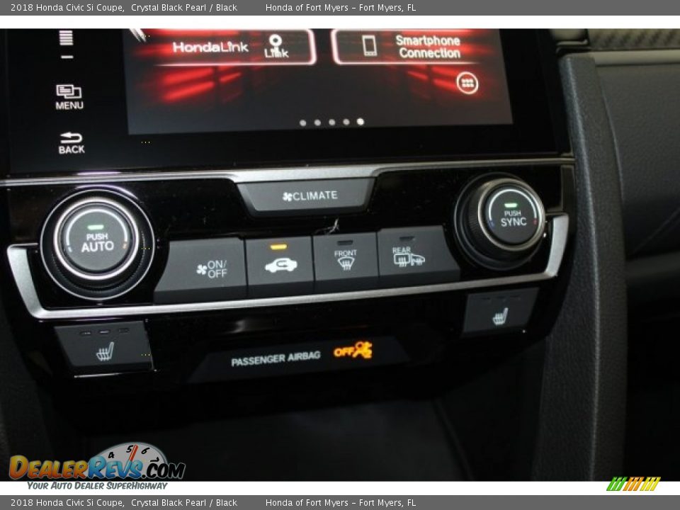 2018 Honda Civic Si Coupe Crystal Black Pearl / Black Photo #18
