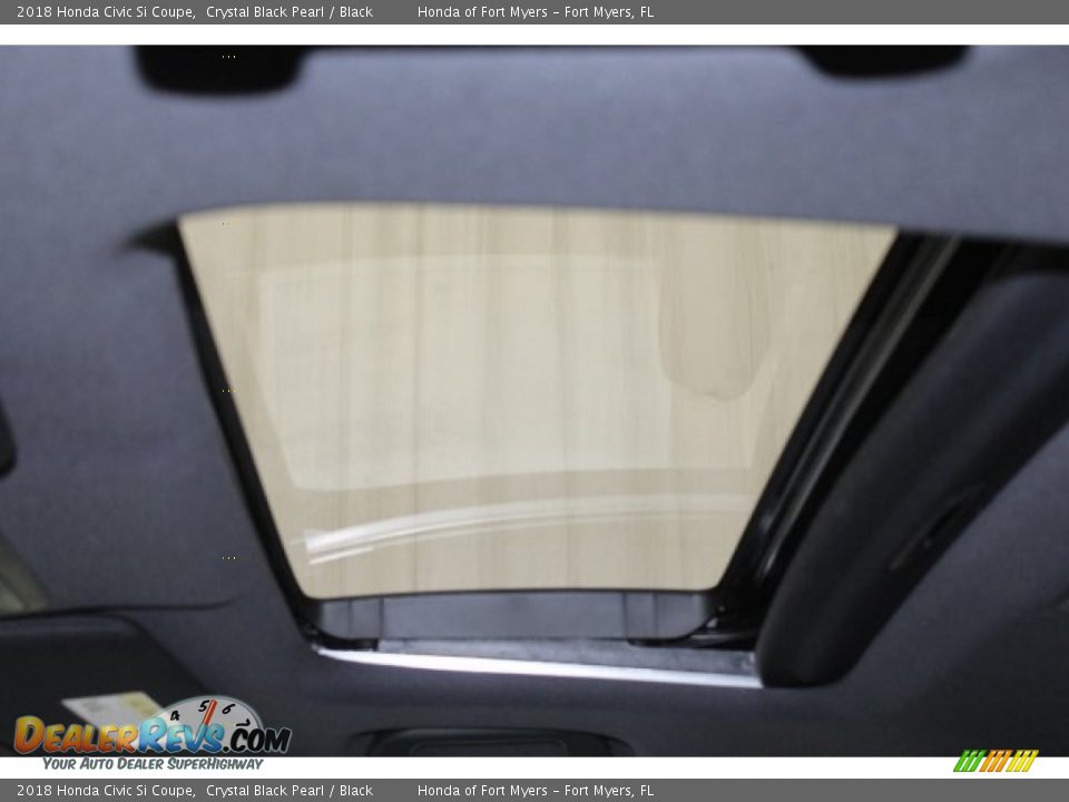2018 Honda Civic Si Coupe Crystal Black Pearl / Black Photo #20