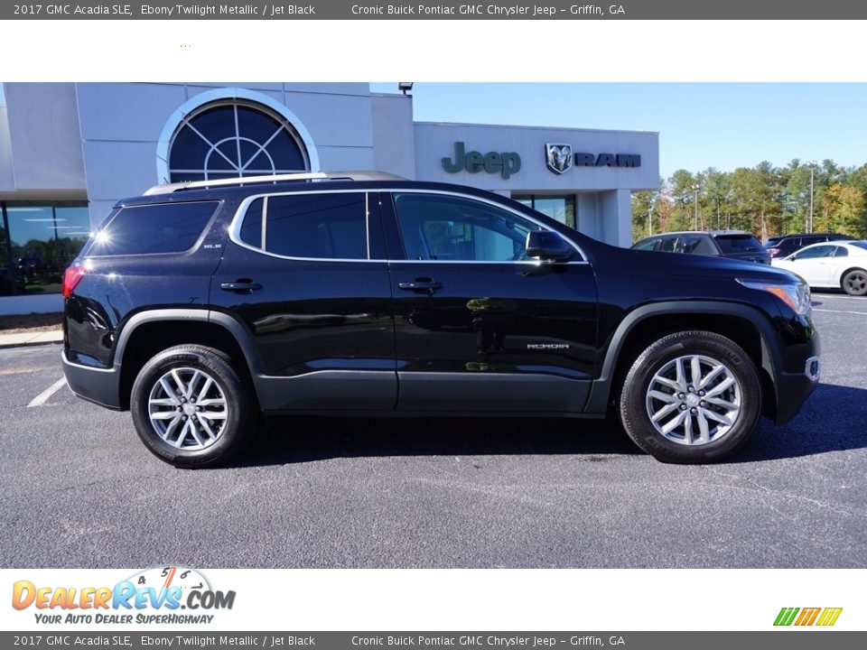 2017 GMC Acadia SLE Ebony Twilight Metallic / Jet Black Photo #8