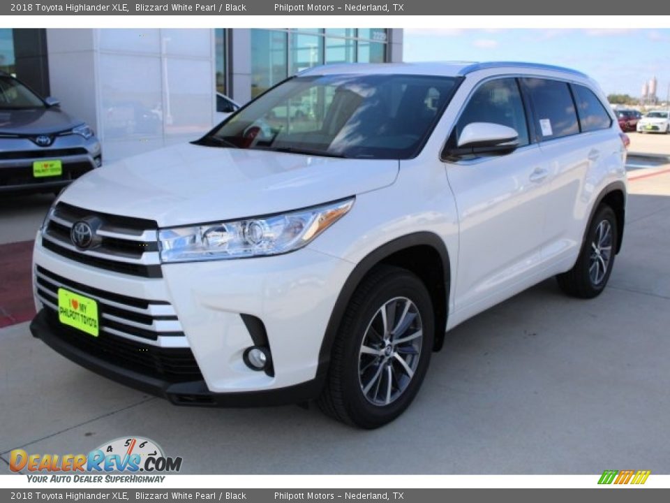 2018 Toyota Highlander XLE Blizzard White Pearl / Black Photo #3