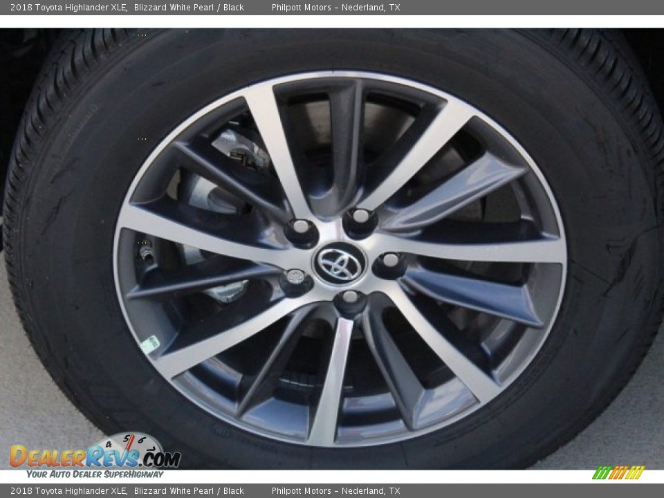 2018 Toyota Highlander XLE Blizzard White Pearl / Black Photo #4