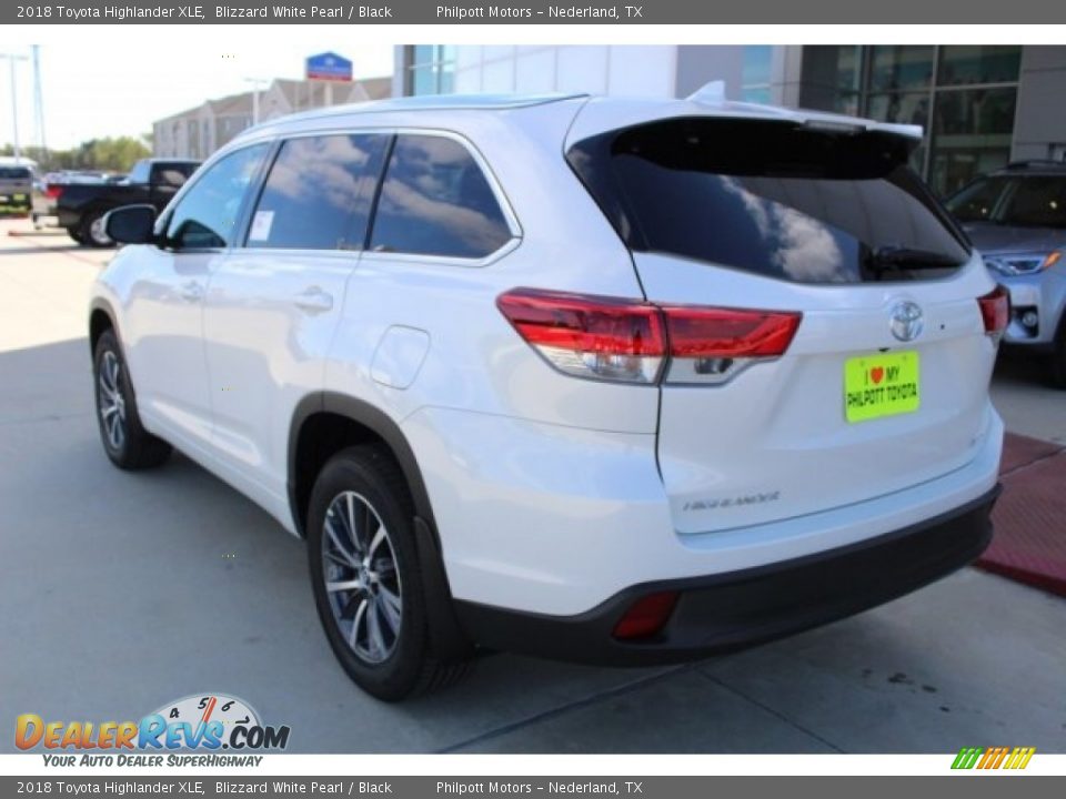 2018 Toyota Highlander XLE Blizzard White Pearl / Black Photo #5