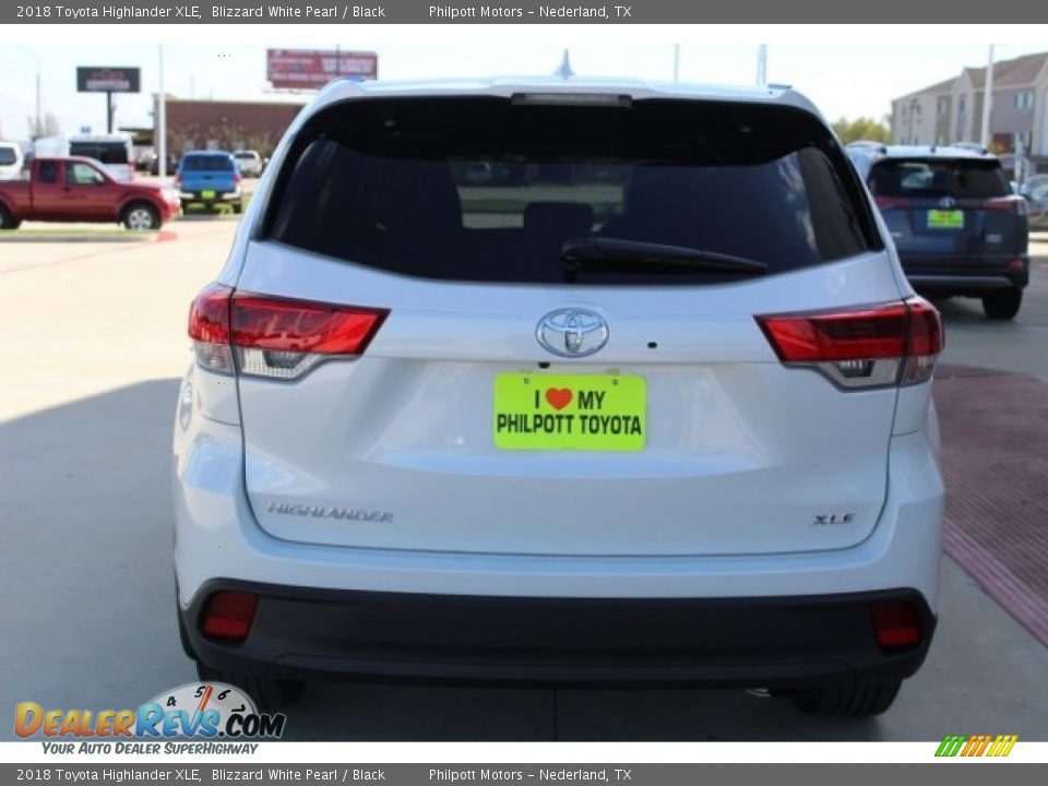2018 Toyota Highlander XLE Blizzard White Pearl / Black Photo #6