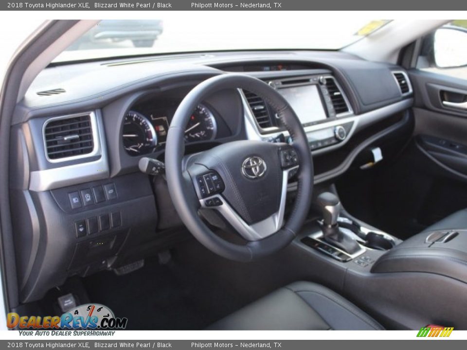 2018 Toyota Highlander XLE Blizzard White Pearl / Black Photo #9