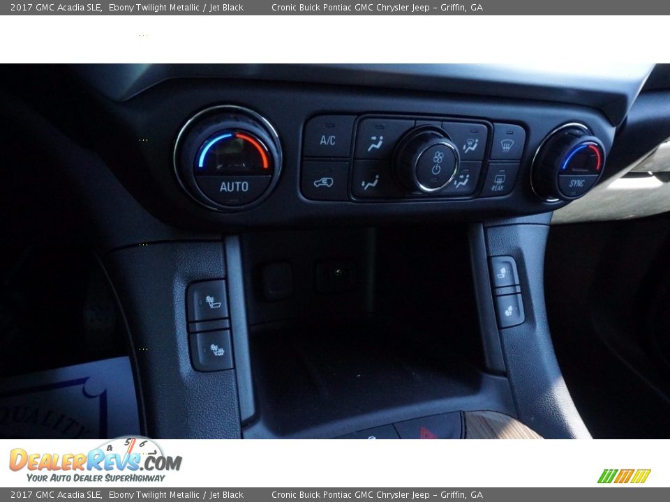 2017 GMC Acadia SLE Ebony Twilight Metallic / Jet Black Photo #23