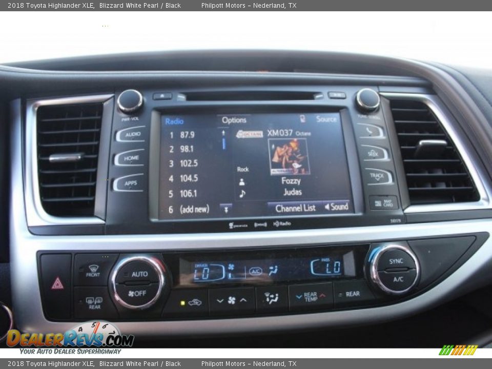 2018 Toyota Highlander XLE Blizzard White Pearl / Black Photo #13