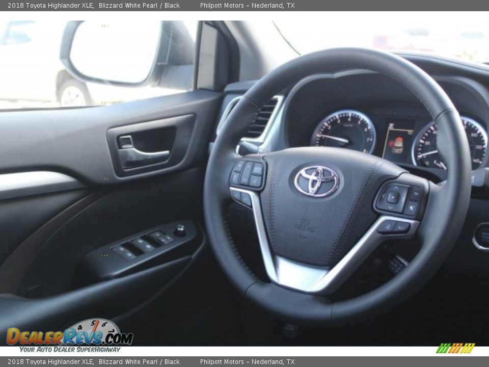 2018 Toyota Highlander XLE Blizzard White Pearl / Black Photo #23