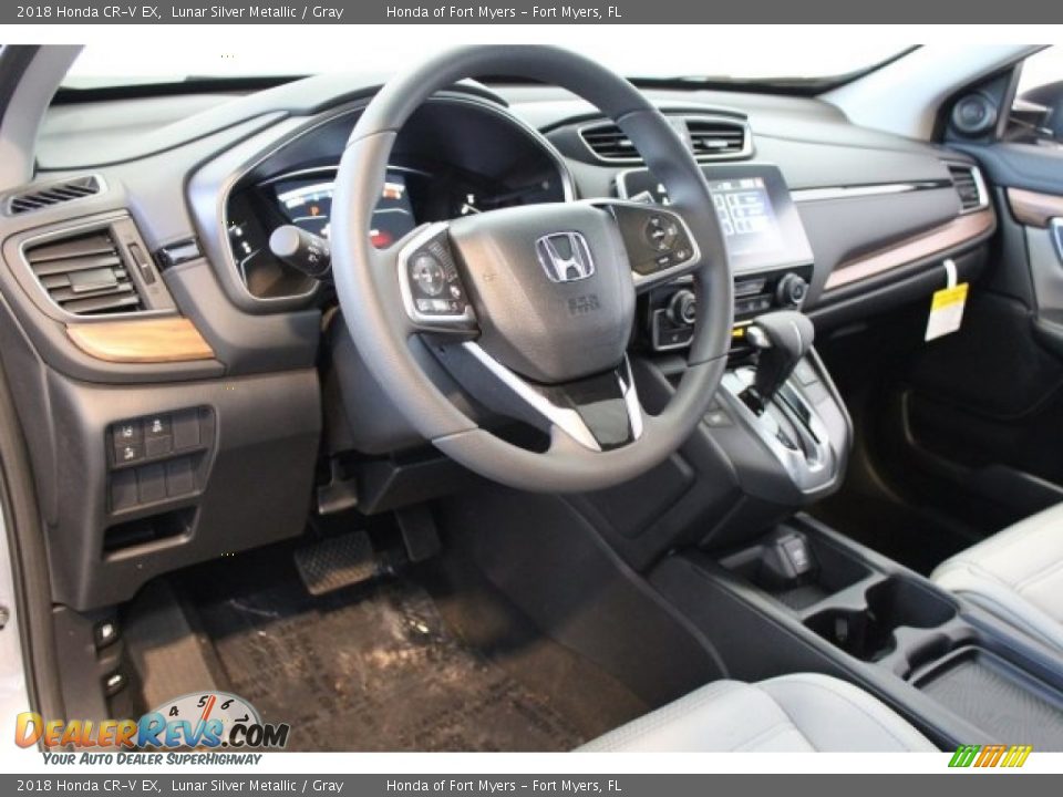 2018 Honda CR-V EX Lunar Silver Metallic / Gray Photo #11