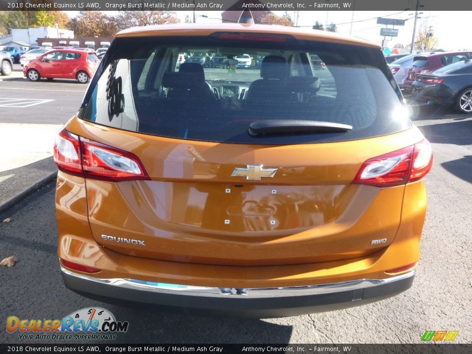2018 Chevrolet Equinox LS AWD Orange Burst Metallic / Medium Ash Gray Photo #5