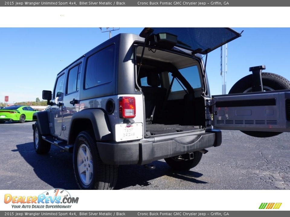 2015 Jeep Wrangler Unlimited Sport 4x4 Billet Silver Metallic / Black Photo #16