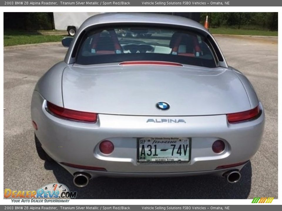 2003 BMW Z8 Alpina Roadster Titanium Silver Metallic / Sport Red/Black Photo #4