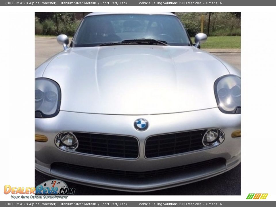 2003 BMW Z8 Alpina Roadster Titanium Silver Metallic / Sport Red/Black Photo #6