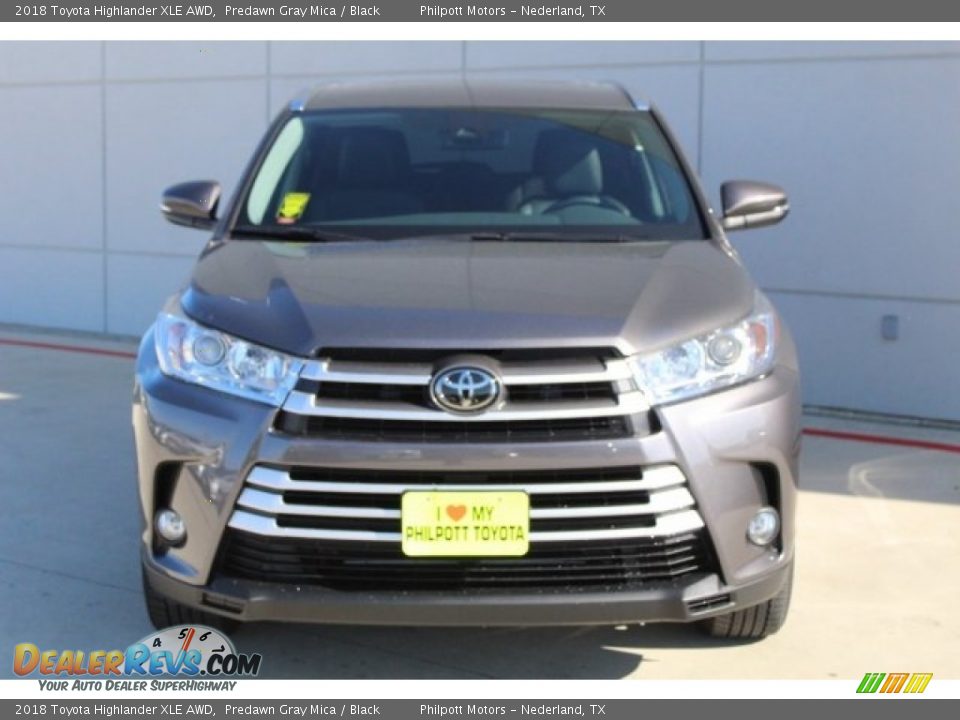 2018 Toyota Highlander XLE AWD Predawn Gray Mica / Black Photo #2