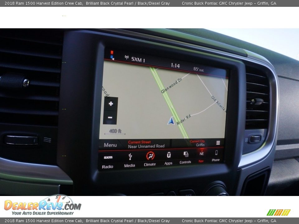 2018 Ram 1500 Harvest Edition Crew Cab Brilliant Black Crystal Pearl / Black/Diesel Gray Photo #14
