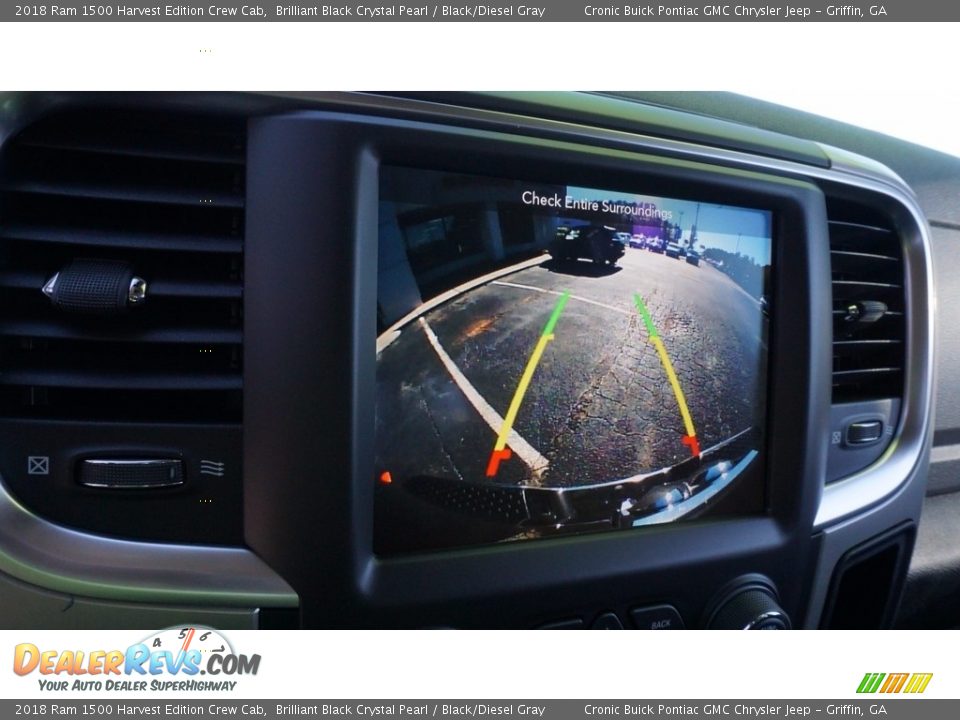 2018 Ram 1500 Harvest Edition Crew Cab Brilliant Black Crystal Pearl / Black/Diesel Gray Photo #15