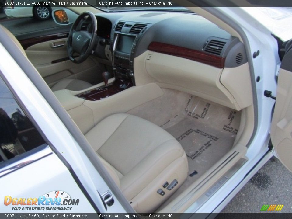 2007 Lexus LS 460 Starfire Pearl / Cashmere Photo #22