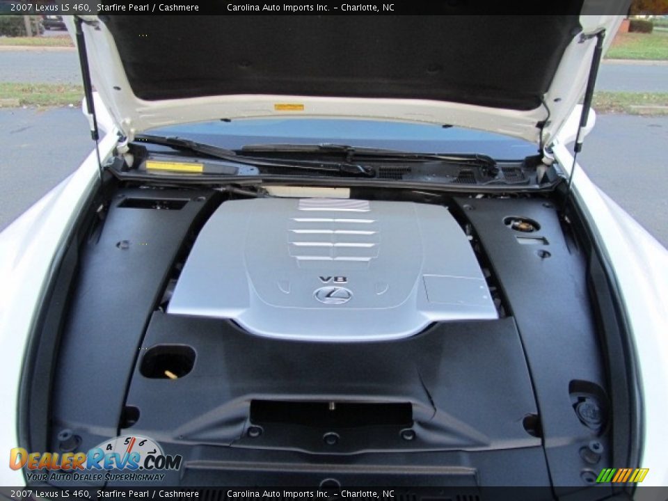 2007 Lexus LS 460 Starfire Pearl / Cashmere Photo #25