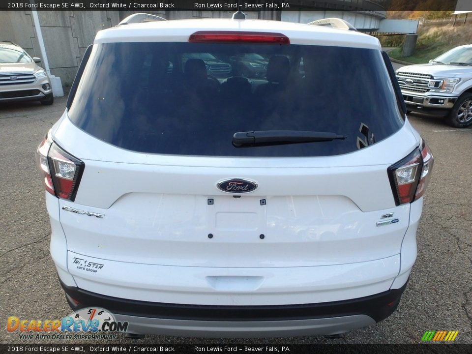 2018 Ford Escape SE 4WD Oxford White / Charcoal Black Photo #3