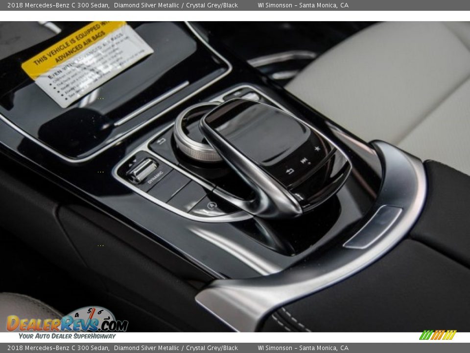 2018 Mercedes-Benz C 300 Sedan Diamond Silver Metallic / Crystal Grey/Black Photo #7