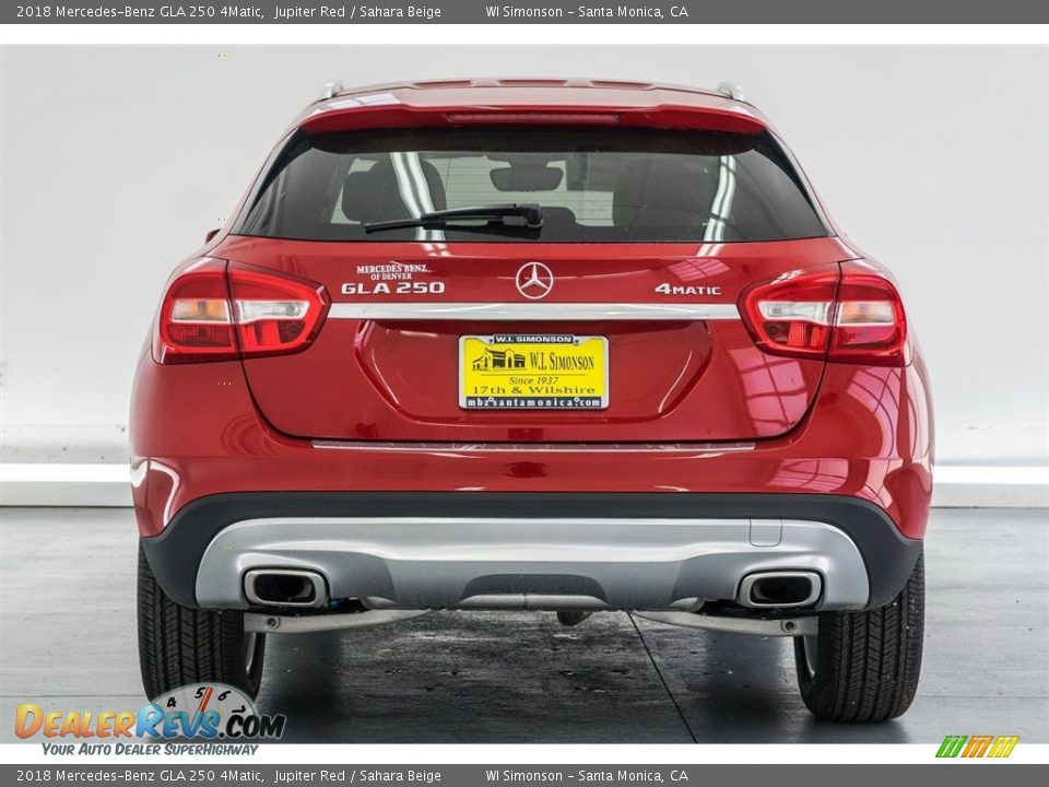 2018 Mercedes-Benz GLA 250 4Matic Jupiter Red / Sahara Beige Photo #4