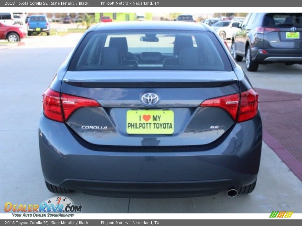 2018 Toyota Corolla SE Slate Metallic / Black Photo #6