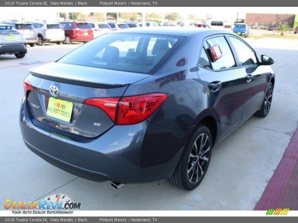 2018 Toyota Corolla SE Slate Metallic / Black Photo #7