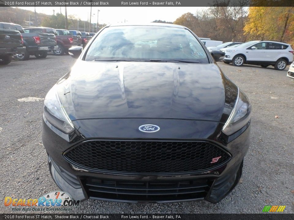 2018 Ford Focus ST Hatch Shadow Black / Charcoal Black Photo #8