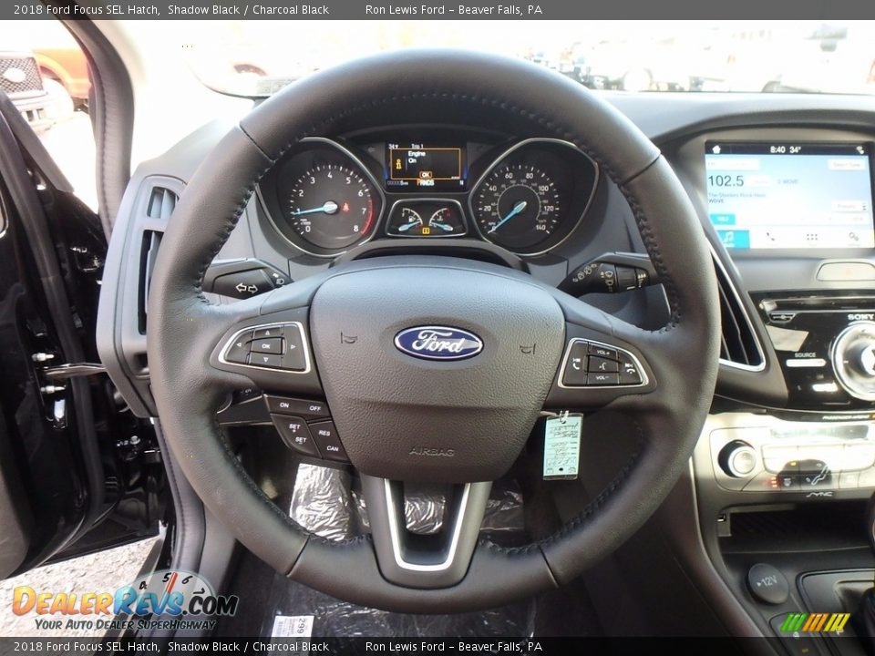 2018 Ford Focus SEL Hatch Steering Wheel Photo #17