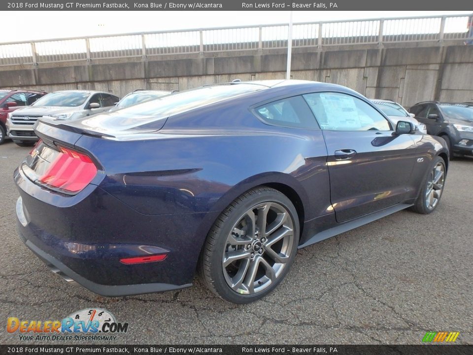 2018 Ford Mustang GT Premium Fastback Kona Blue / Ebony w/Alcantara Photo #2