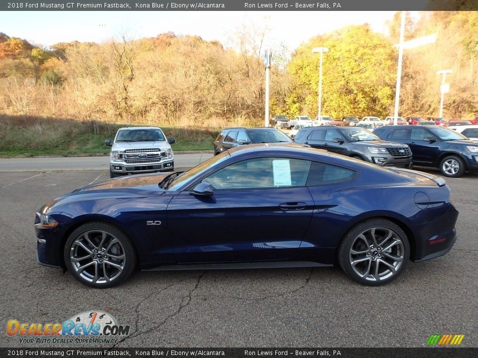 Kona Blue 2018 Ford Mustang GT Premium Fastback Photo #5
