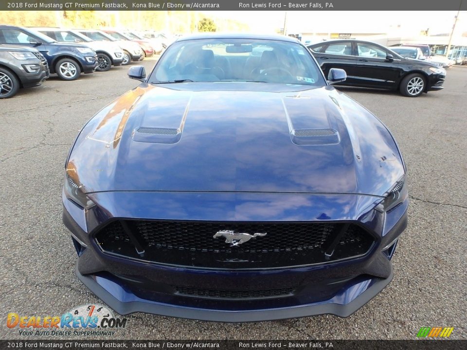 Kona Blue 2018 Ford Mustang GT Premium Fastback Photo #7